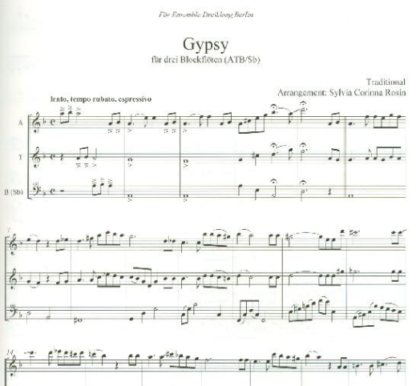 Gypsy für Blockflöte – Bild 2