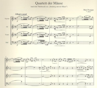 Quartett der Mäuse für Blockflöte – Bild 2