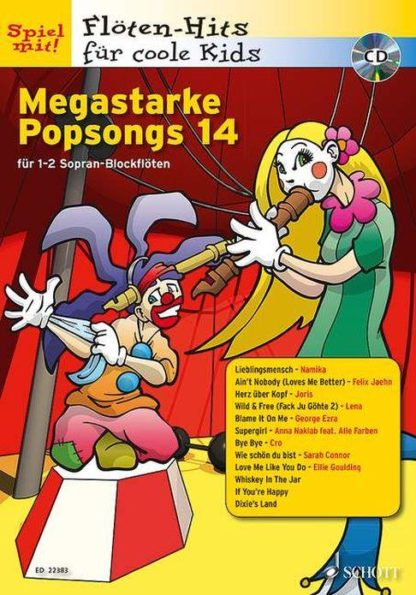 Megastarke Popsongs Bd. 14 für Sopranblockflöte (mit CD)