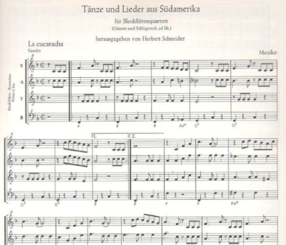 Tänze und Lieder aus Südamerika - 1 für Blockflöte – Bild 2