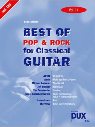 Best of Pop & Rock for Classical Guitar Bd. 11