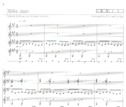 Billie Jean für 4 Gitarren – Bild 2