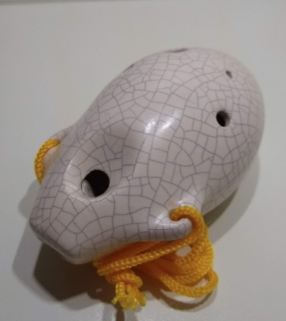 6-Loch Ocarina weiß – Bild 2