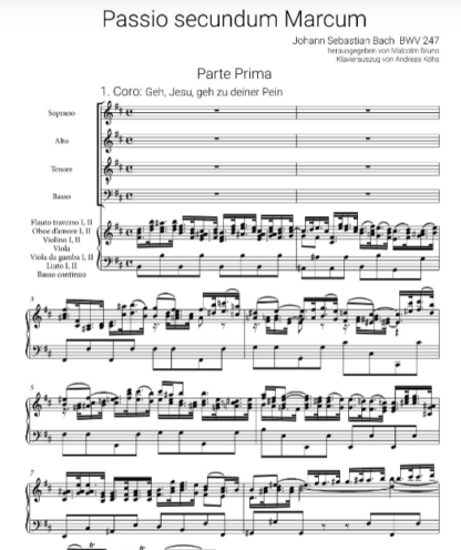 Markus-Passion BWV247 – Bild 2