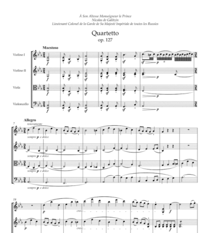 Streichquartett Es-Dur op.127 – Bild 2