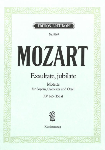Exsultate jubilate KV165