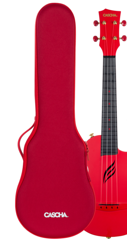 Carbon Fibre Konzertukulele red – Bild 2