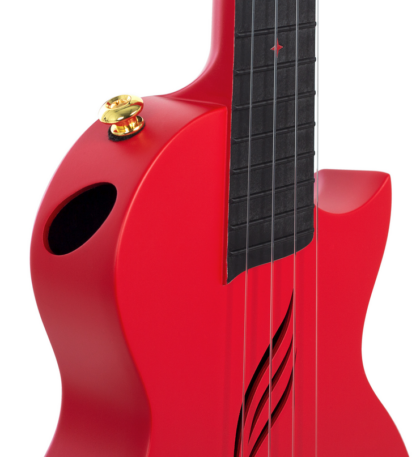 Carbon Fibre Konzertukulele red – Bild 3