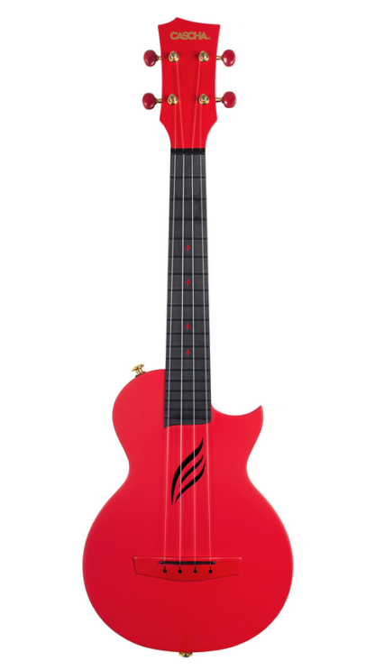 Carbon Fibre Konzertukulele red