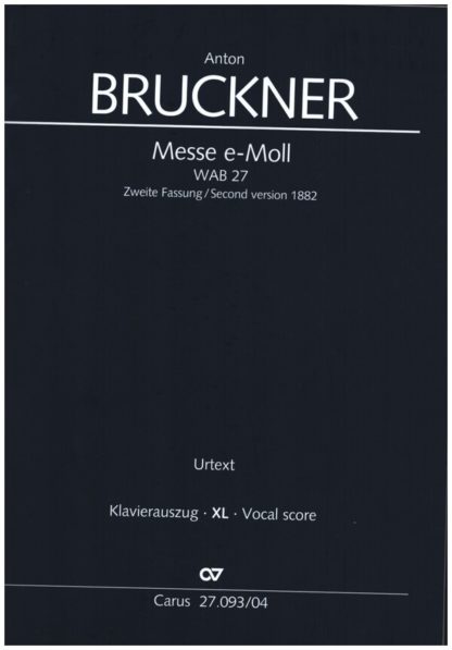 Messe in e-moll WAB 27, zweite Fassung