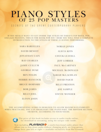 Piano Styles of 23 Pop Masters (mit Audio Access) – Bild 3
