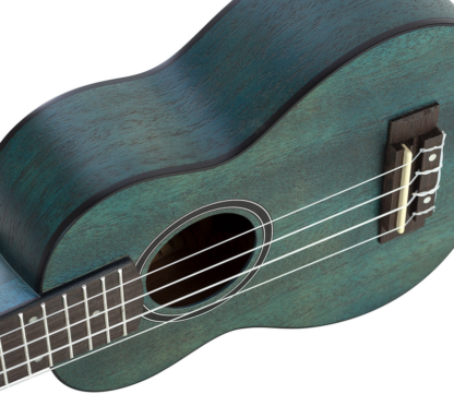 Sopran Ukulele Mahagoni Aquamarin – Bild 3