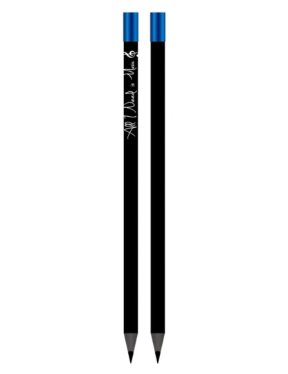 Bleistift mit Magnet "All I need is music" blue