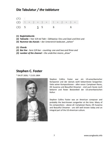 Bluesharp Songbook – 20 Songs von Stephen C. Foster – Bild 2