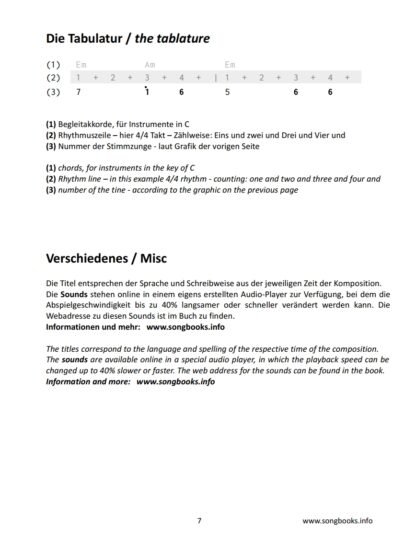 Kalimba Songbook – 35 Lieder aus dem Mittelalter – Bild 3
