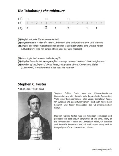 Tin Whistle Songbook – 20 Songs by Stephen C. Foster – Bild 3