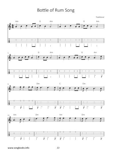 Mandolin Songbook – 33 Seemannslieder / Sea Shanties – Bild 4