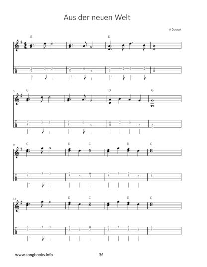 Mandolin Songbook – 33 Themen aus der Klassischen Musik – Band 1 – Bild 4