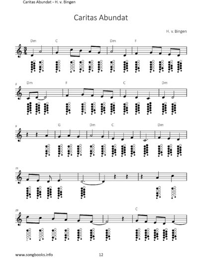 Ocarina 12/10 Songbook – 38 Lieder aus dem Mittelalter / Songs from the Middle Ages – Bild 4