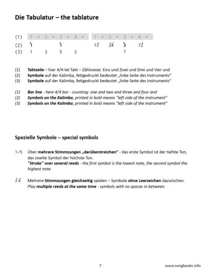 Kalimba Easy Arrangements – 12 deutsche Seemannslieder – eBook – Bild 3