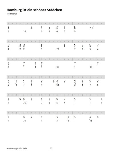 Kalimba Easy Arrangements – 12 deutsche Seemannslieder – eBook – Bild 4