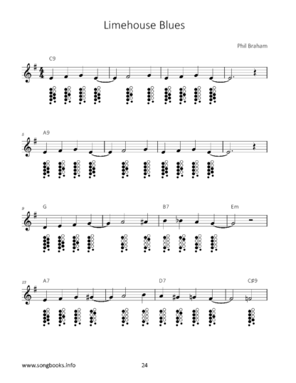 Ocarina 12/10 Songbook – 34 traditional Blues Songs – Bild 4