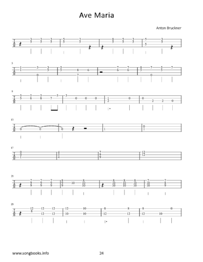 Anton Bruckner – 4 geistliche Werke – Duette für Gitarre & Ukulele (mit Online Sounds) – Bild 2