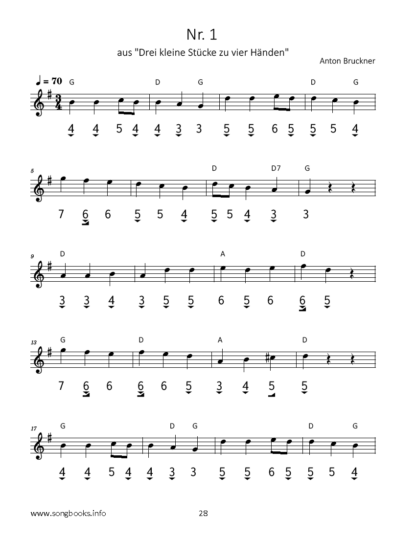 Anton Bruckner – 11 Stücke für die chromatische Mundharmonika (mit Online Sounds) – Bild 5