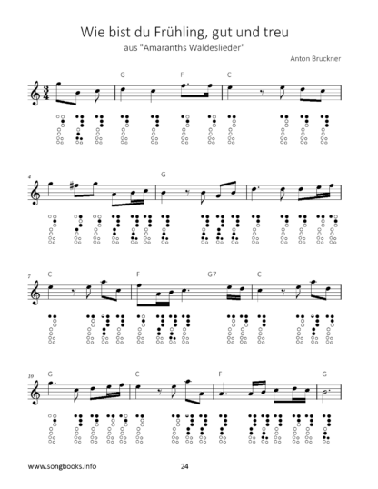 Anton Bruckner – 7 Stücke für Altblockflöte – Bild 2