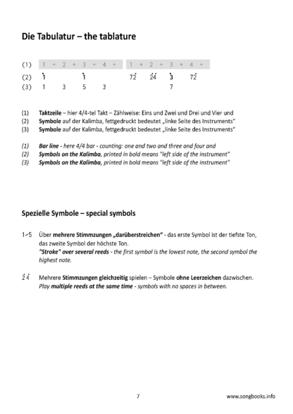 Kalimba Easy Arrangements – 12 traditionals Songs – Band 2 – eBook – Bild 3