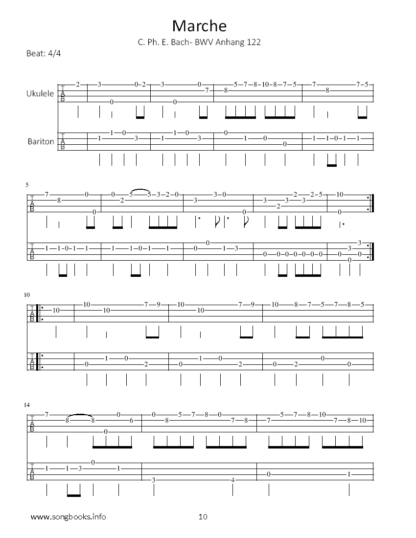 Play Ukulele – Duette für Ukulele & Bariton Ukulele – 20 Stücke aus dem “Notenbüchlein für Anna Magdalena Bach” – Bild 2