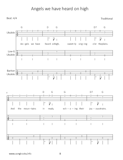 play Ukulele Trios – Ukulele & Low-G Ukulele & Baritone Ukulele - 6 Weihnachtslieder – Bild 4