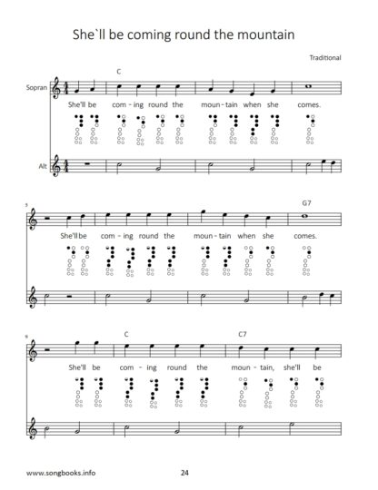 12 American Folk Songs – Duette für Sopran- & Altblockflöte – Bild 3