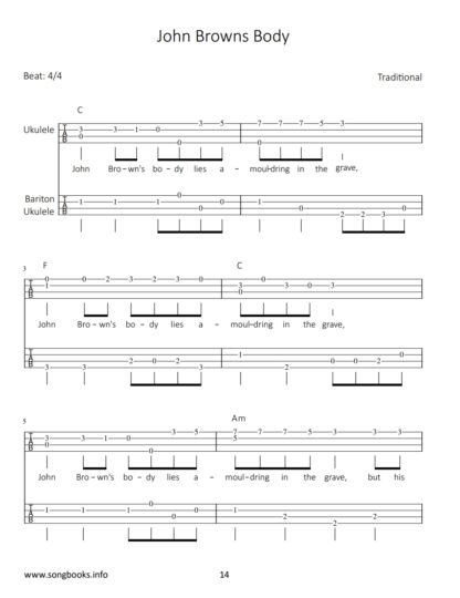 play Ukulele Duets – Ukulele & Baritone Ukulele – 12 American Folk Songs - eBook – Bild 3