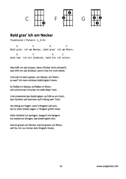 Only 3 Chords - Ukulele - 25 deutsche Volkslieder 1 / 25 german Folk songs 1 – Bild 2