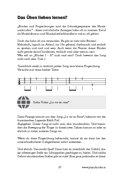 "Lerne üben lieben lernen" für Ukulele – Bild 2