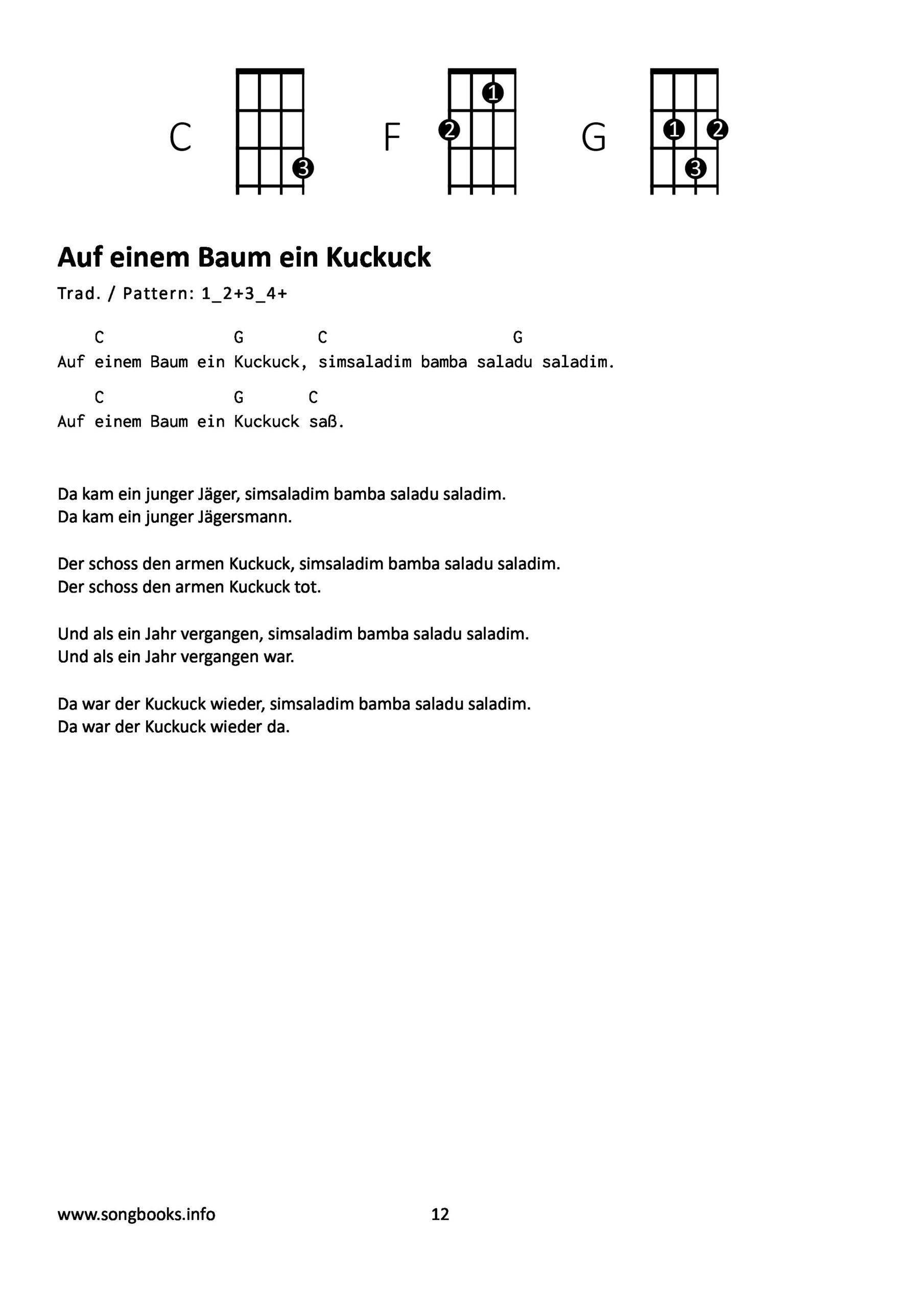 Only 3 Chords - Ukulele - 24 Kinderlieder / 24 Childrens Songs - eBook – Bild 2