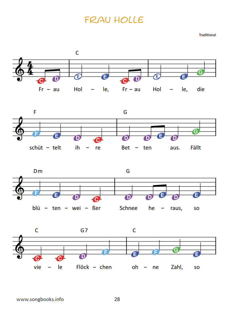 Liederbuch für die „Triola“ – 30 deutsche Volkslieder – Bild 2