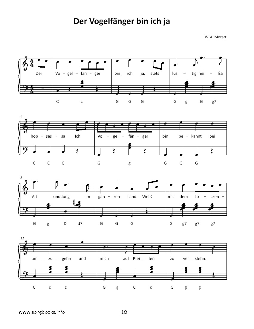 Akkordeon Songbook - 18 Wolfgang Amadeus Mozart Classics – Bild 3