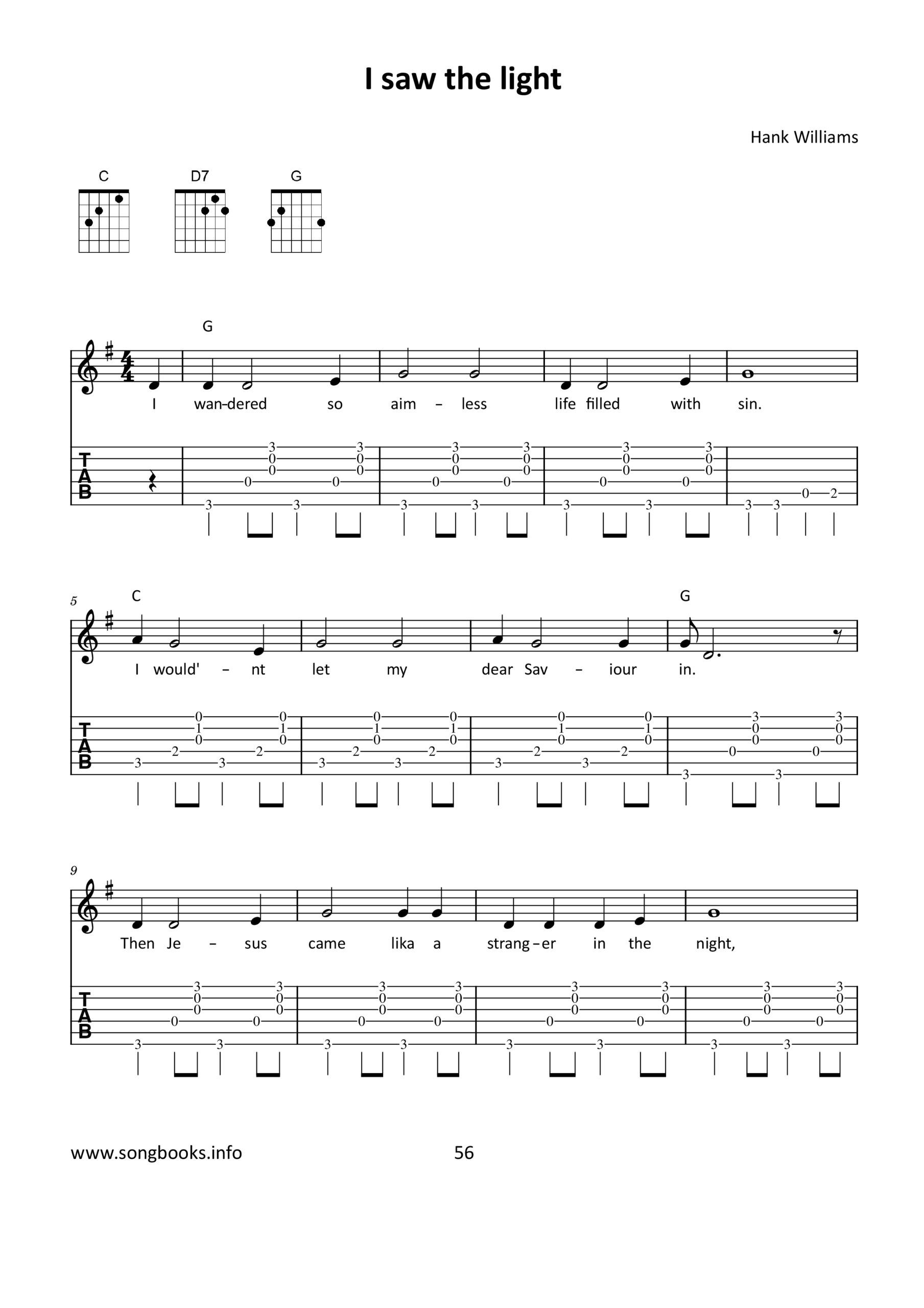 pick & sing - Gitarre / Guitar - 30 Songs by Hank Williams – Bild 4